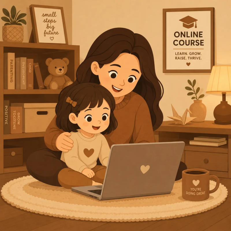 دوره فرزندپروری دلبستگی محور آنلاین باشگاه مادرانه درنا